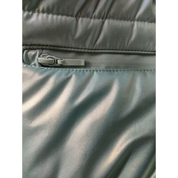 Forever 21 Mint Green Cropped Puffer Jacket with Stand Collar Size XL - Picture 6 of 6